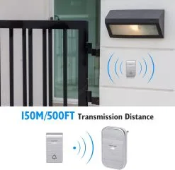 Aigostar - SETTI 2x Langaton Ovikello 230V IP44 Hopea 13 Aigostar - SETTI 2x Langaton Ovikello 230V IP44 Hopea -Talo ja puutarha myymälä aigostar setti 2x langaton ovikello 230v ip44 hopea img ai0289 03 fd 11