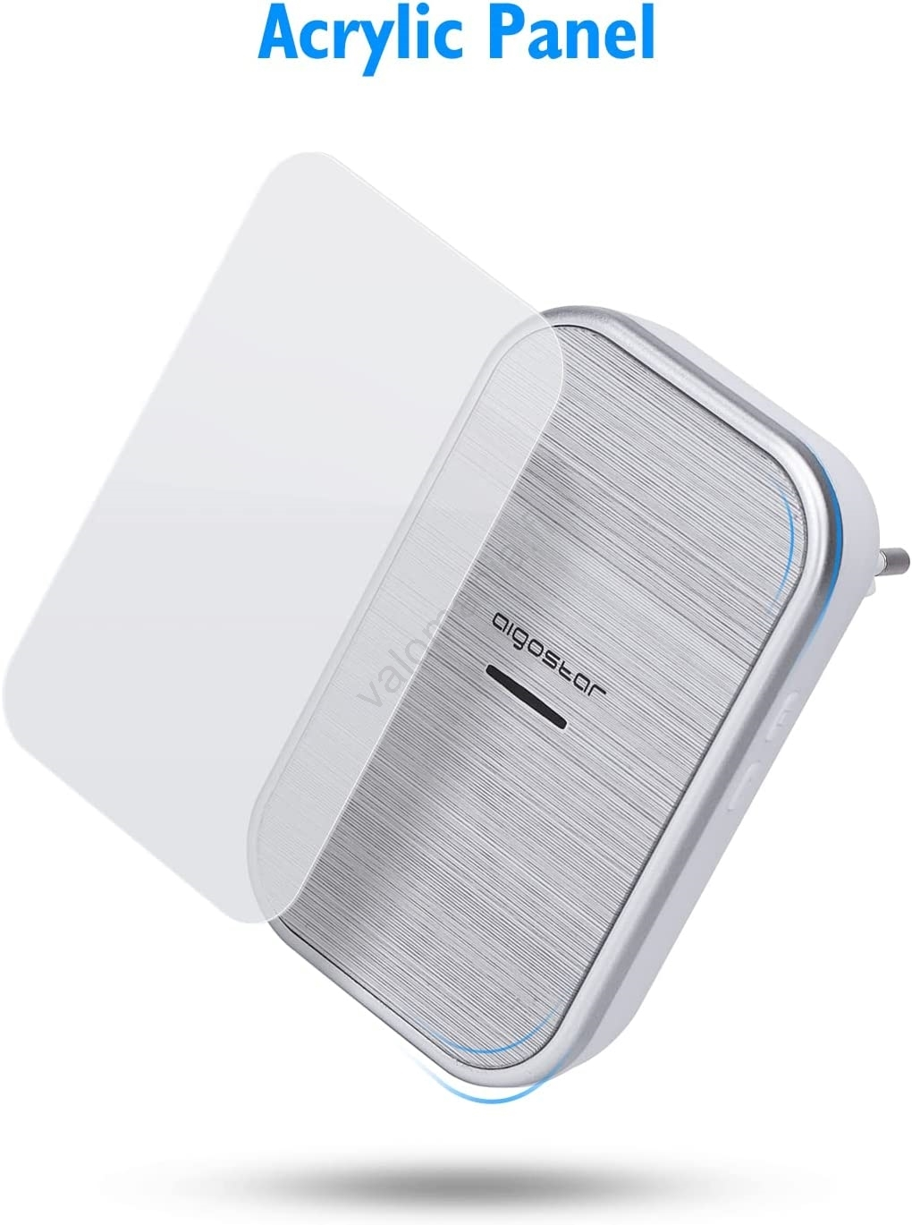 Aigostar - SETTI 2x Langaton Ovikello 230V IP44 Hopea 6 Aigostar - SETTI 2x Langaton Ovikello 230V IP44 Hopea - Image 5