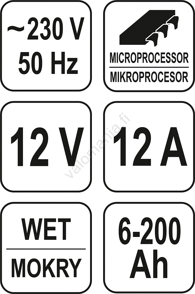 Akkulaturi 12A 230V 4 Akkulaturi 12A 230V - Image 2