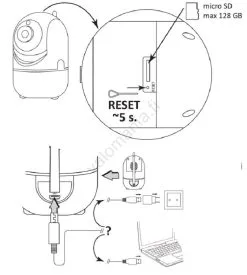 Älykamera COSMO LED / 230V / Wi-Fi Tuya -Talo ja puutarha myymälä alykamera cosmo led 230v wi fi tuya img sa1575 2 fd 11