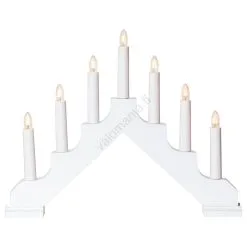 Eglo - Jouluinen Kynttilänjalka 7xE10/3W/230V Valkoinen