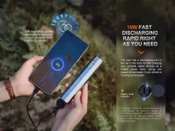 Fenix ECPBLCK - LED Ladattava Taskulamppu Virtapankilla USB IP68 1600 Lm 504 H Musta -Talo ja puutarha myymälä fenix ecpblck led ladattava taskulamppu virtapankilla usb ip68 1600 lm 504 h musta img fe0040 05 fd 11