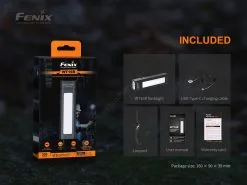 Fenix ​​WT16R - LED Ladattava Taskulamppu 2xLED/USB IP66 300 Lm 30 Tuntia -Talo ja puutarha myymälä fenix ​​wt16r led ladattava taskulamppu 2xled usb ip66 300 lm 30 tuntia img fe0023 11 fd 11