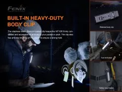 Fenix ​​WT16R - LED Ladattava Taskulamppu 2xLED/USB IP66 300 Lm 30 Tuntia -Talo ja puutarha myymälä fenix ​​wt16r led ladattava taskulamppu 2xled usb ip66 300 lm 30 tuntia img fe0023 4 fd 11