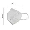 Hengityssuojain Lasten Koko FFP2 Lapset NR CE 0370 Valkoinen 20kpl
