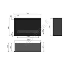 InFire - Kulma BIO Takka 84x54 Cm 3kW Musta -Talo ja puutarha myymälä infire kulma bio takka 84x54 cm 3kw musta img if0023 8 fd 11