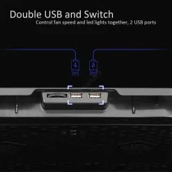 Jäähdytysalusta Kannettavalle Tietokoneelle 5x Tuuletin 2xUSB Musta -Talo ja puutarha myymälä jaahdytysalusta kannettavalle tietokoneelle 5x tuuletin 2xusb musta img pl0282 5 fd 11