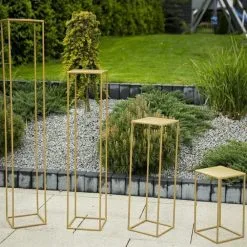 Kukkateline 100x24 Cm Kulta -Talo ja puutarha myymälä kukkateline 100x24 cm kulta img dd0034 4 fd 11