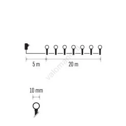 LED-jouluketju Ulkokäyttöön 200xLED/25m IP44 Monivärinen -Talo ja puutarha myymälä led jouluketju ulkokayttoon 200xled 25m ip44 monivarinen img ems665 7 fd 11