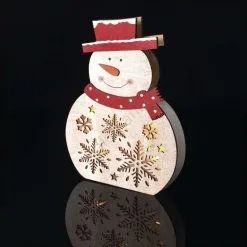 LED-joulukoriste 5xLED/2xAA Lumiukko -Talo ja puutarha myymälä led joulukoriste 5xled 2xaa lumiukko img ems710 2 fd 11