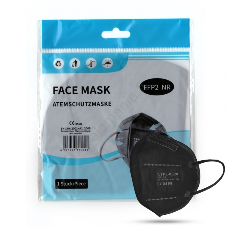 Media Sanex Respirator FFP2 NR / KN95 Musta 100kpl 5 Media Sanex Respirator FFP2 NR / KN95 Musta 100kpl - Image 4