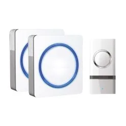 SETTI 2x Langaton Pistokeovikello 1L23 230V IP44