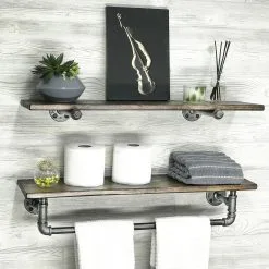 SETTI 2x Seinähylly BORURAF Kuusi -Talo ja puutarha myymälä setti 2x seinahylly boruraf kuusi img as0835 05 fd 11