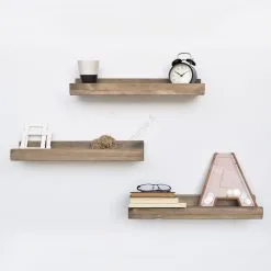 SETTI 3x Seinähylly 6x50 Cm Ruskea -Talo ja puutarha myymälä setti 3x seinahylly 6x50 cm ruskea img as0937 03 fd 11