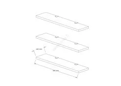 SETTI 3x Seinähylly BOSS Antrasiitti -Talo ja puutarha myymälä setti 3x seinahylly boss antrasiitti img as0746 03 fd 11