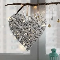 LED Joulukoriste LED/2xAA Rottinki -Talo ja puutarha myymälä solight 1v245 led joulukoriste led 2xaa rottinki img sl1334 4 fd 11