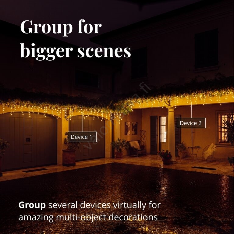 Twinkly TWI190GOP-TEU - LED Jouluverho Ulkokäyttöön 190xLED 11,5m IP44 Wi-Fi 9 Twinkly TWI190GOP-TEU - LED Jouluverho Ulkokäyttöön 190xLED 11,5m IP44 Wi-Fi - Image 7