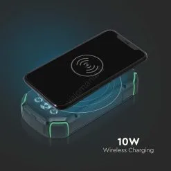 Virtapankki Aurinkokenno Taskulamppu Power Delivery 30000mAh/20W/5V Musta -Talo ja puutarha myymälä virtapankki aurinkokenno taskulamppu power delivery 30000mah 20w 5v musta img vt1222 4 fd 11